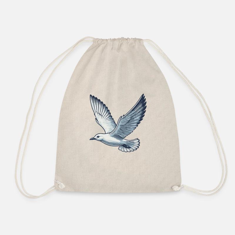 Gull - Drawstring Bag - nature