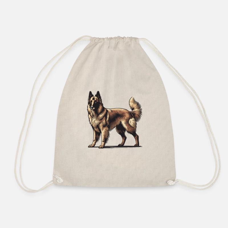 Schäferhund - Turnbeutel - Natur