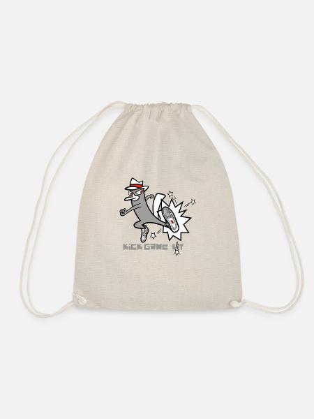 Kick Game Lit – Urban Sneaker Style - Drawstring Bag - nature