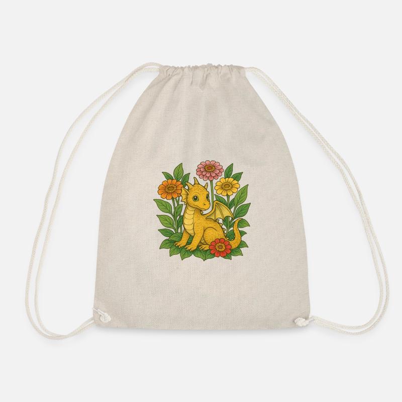 Dragon - Drawstring Bag - nature