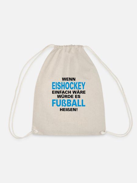 eishockey fußball humor - Turnbeutel - Natur