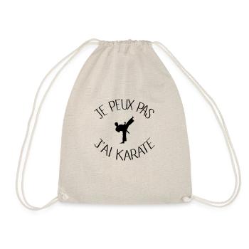 Je peux pas j'ai Karate - Sac de sport léger - nature - Devant