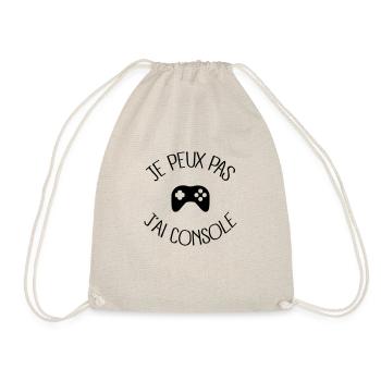 Je peux pas j'ai Console - Sac de sport léger - nature - Devant