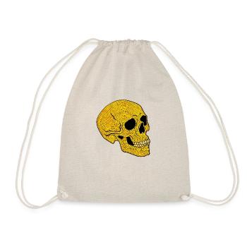YellowSkull - Drawstring Bag - nature - Front