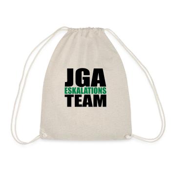 JGA Eskalation Junggesellen-Abschied Fun - Turnbeutel - Natur - Vorne