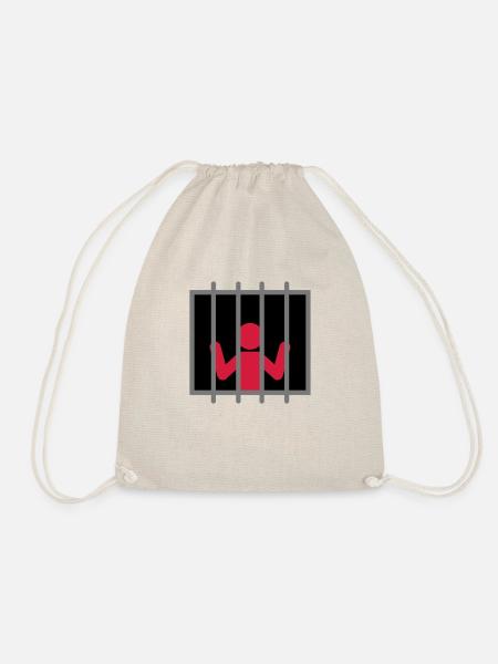 Captive Man - Drawstring Bag - nature