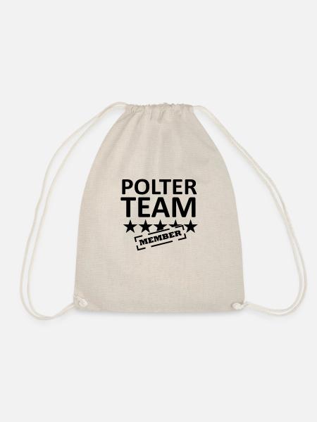 polter team - Drawstring Bag - nature