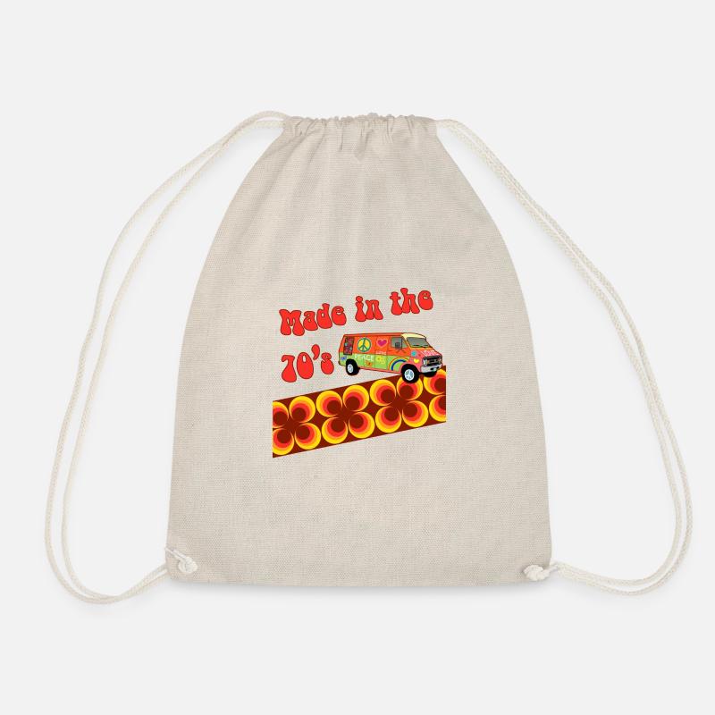 made in the 70s - Drawstring Bag - nature