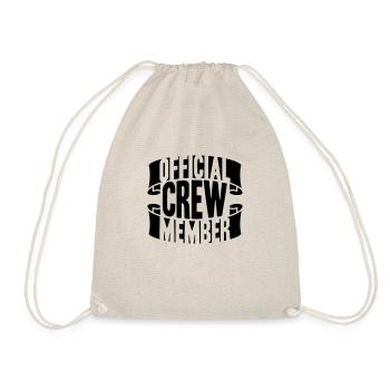 Cool Official Crew Member Banner Logo - Turnbeutel - Natur - Vorne
