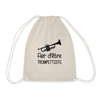 Trompettiste / Trompette / Musique / Jazz / Music - Drawstring Bag - nature - Front