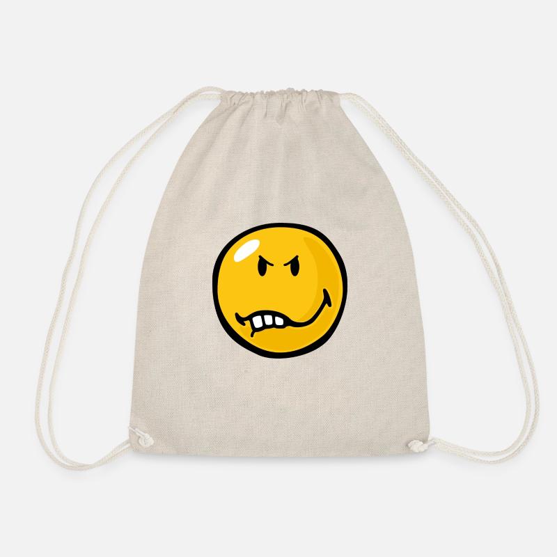 Smiley Anger Vexed - Turnbeutel - Natur