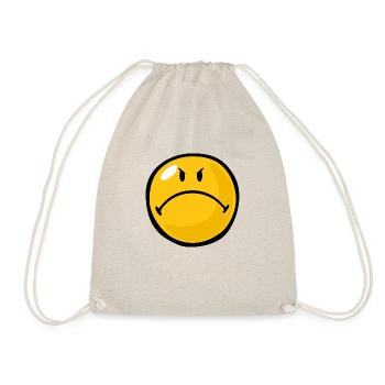 Smiley Anger Riled - Turnbeutel - Natur - Vorne
