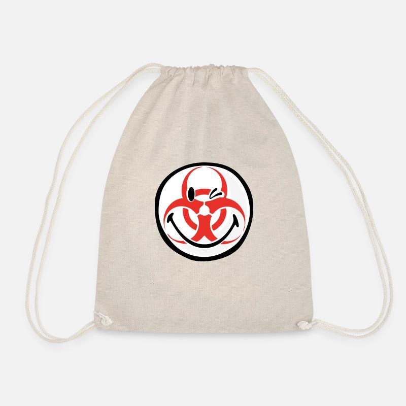 Smiley Biohazard - Turnbeutel - Natur