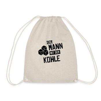 shisha mann mit kohle - Turnbeutel - Natur - Vorne