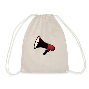 porte voix haut parleur megaphone - Sac de sport léger - nature - Devant