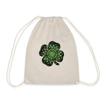 Mandala de shamrock de la Saint-Patrick - Sac de sport léger - nature - Devant
