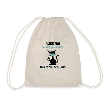 J’aime le son que vous faites quand vous vous taisez - Sac de sport léger - nature - Devant