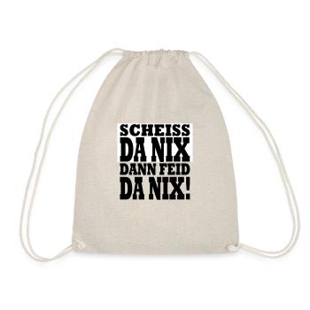 SCHEISS DA NIX - Turnbeutel - Natur - Vorne