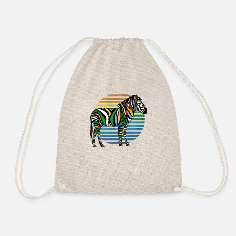 Zebra - Turnbeutel - Natur