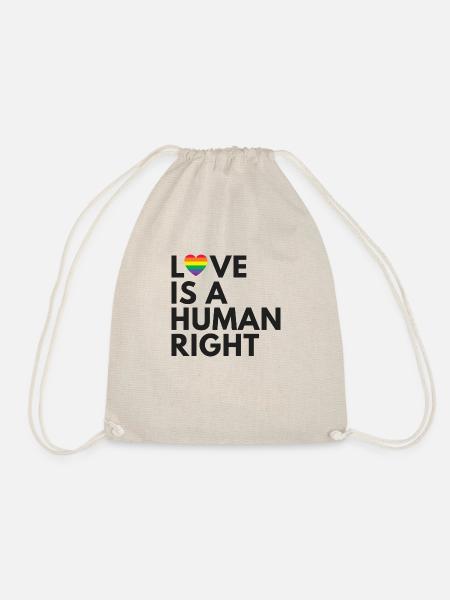 Regenbogen, LGBT, Rainbow, Gay Pride, Love, Pride - Turnbeutel - Natur