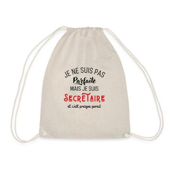 Pas parfaite mais secrétaire - Sac de sport léger - nature - Devant