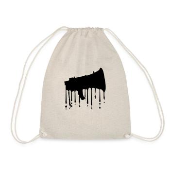 Graffiti Megaphone Propaganda Haut-parleur - Sac de sport léger - nature - Devant