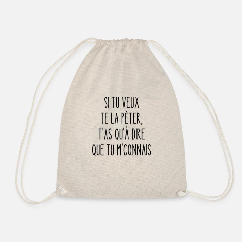 si tu veux te la péter - Sac de sport léger - nature