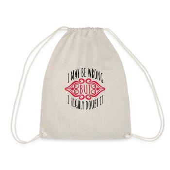 Je peux me tromper - Sac de sport léger - nature - Devant
