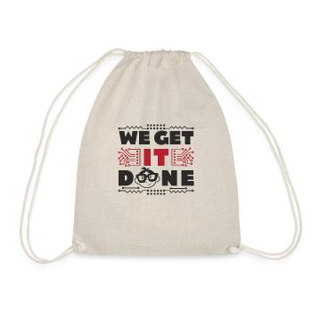 We get IT done IT-Fachmann Informatiker Computer - Drawstring Bag - nature - Front