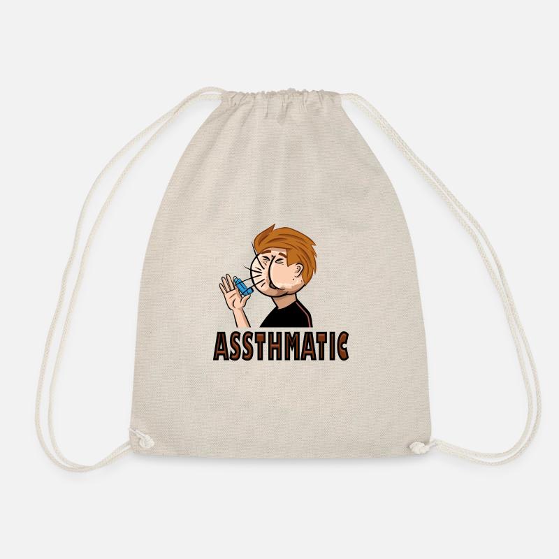 assthmatic version I - Drawstring Bag - nature