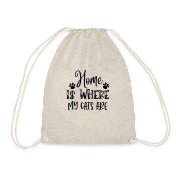 la maison est l’endroit où se trouvent les chats - Sac de sport léger - nature - Devant