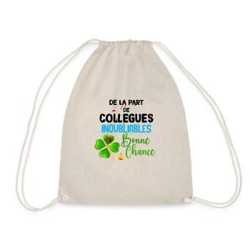 Mon Départ et Mes Collègues Inoubliables - Sac de sport léger - nature - Devant