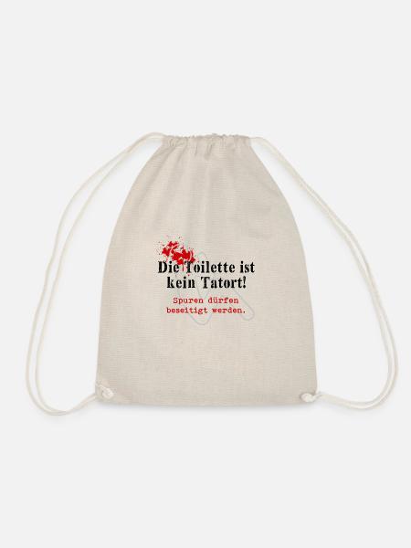 Die Toilette ist kein Tatort - Turnbeutel - Natur