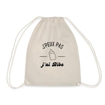 je peux pas j'ai biberon - Sac de sport léger - nature - Devant