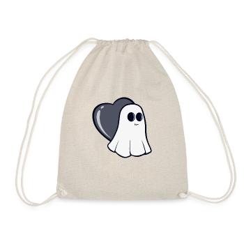 Ghostly love tattoo design - Drawstring Bag - nature - Front