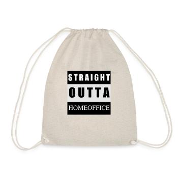 Homeoffice Shirt - Turnbeutel - Natur - Vorne