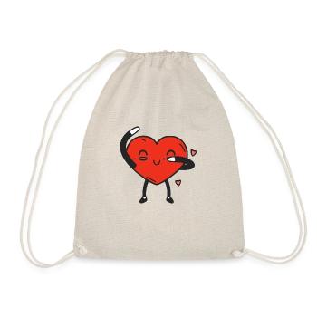 Mon coeur qui Dab - Sac de sport léger - nature - Devant