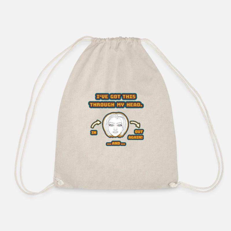 funny non-thinking design / funny sayings - Drawstring Bag - nature