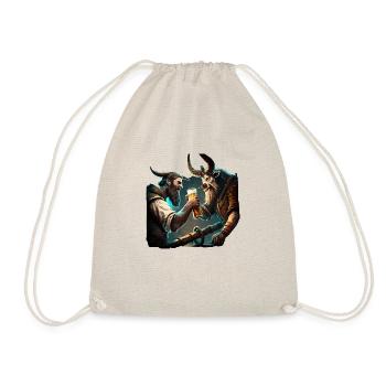 Seeman se bat pour sa bière. Motif cool - Sac de sport léger - nature - Devant