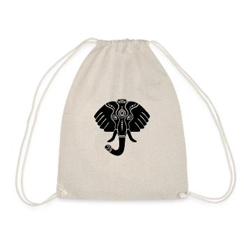 Symbol of an Indian elephant, culture of India - Drawstring Bag - nature - Front