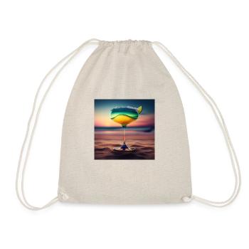 Cocktail 8 Geschenk - Turnbeutel - Natur - Vorne
