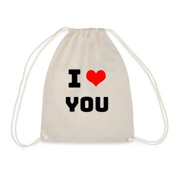 i love You - Turnbeutel - Natur - Vorne
