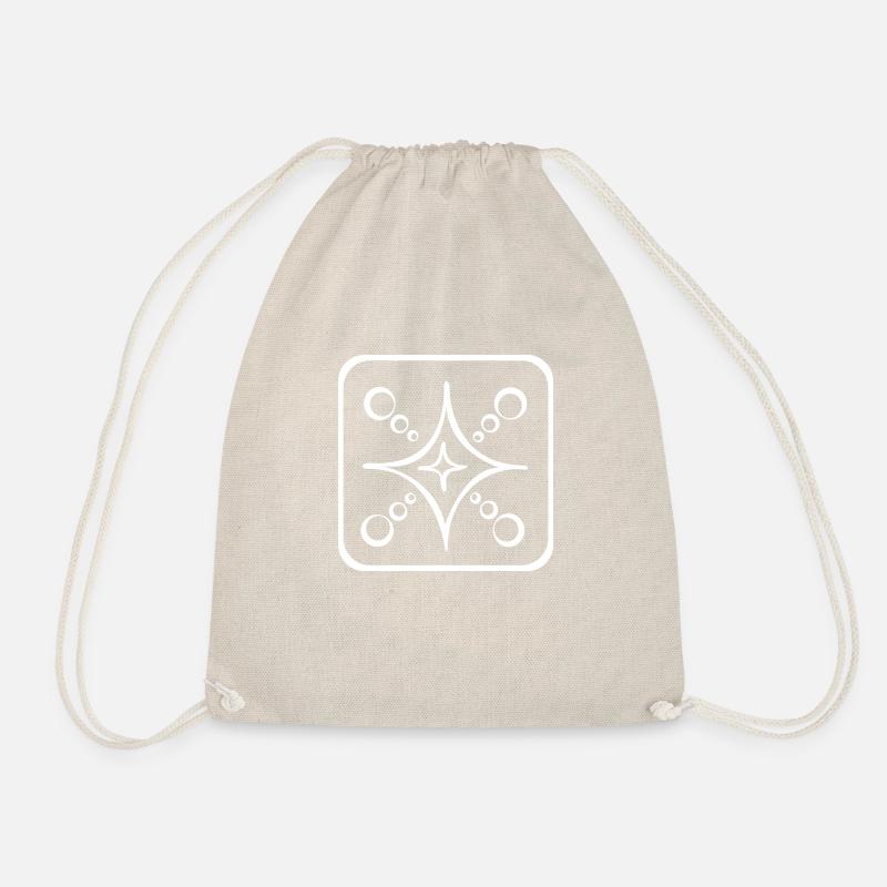 8 Kin Maya Star WHT - Drawstring Bag - nature