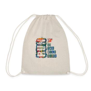 Run Run Exercise Race Strong Man Woman Sprint - Drawstring Bag - nature - Front