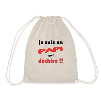 Je suis un papi... - Sac de sport léger - nature - Devant