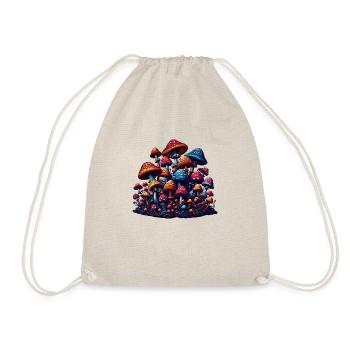 Psychedelic Mushroom Magic - Drawstring Bag - nature - Front