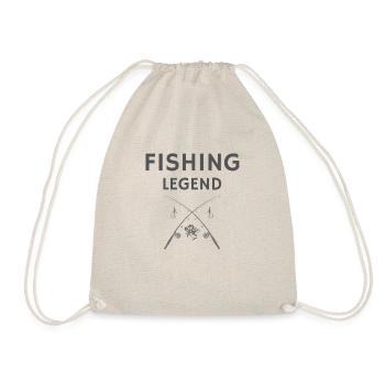 légende de la pêche pêcheur pêche - Sac de sport léger - nature - Devant