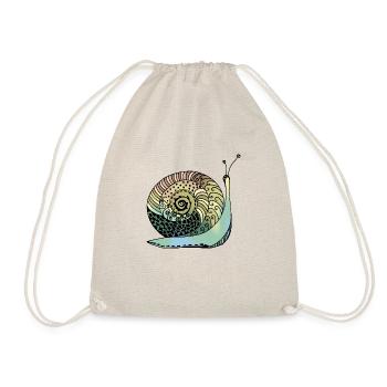Schnecke - Turnbeutel - Natur - Vorne