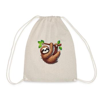 Sloth - Drawstring Bag - nature - Front