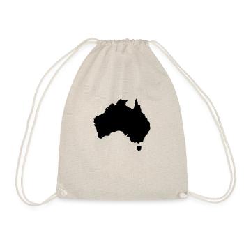 Australien - Karte - Landkarte - Turnbeutel - Natur - Vorne
